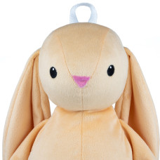 М'яка іграшка рюкзак KidsQo Зайчик Хагсі 31см бежевий (KD726)