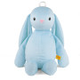 М'яка іграшка KidsQo Рюкзак Зайчик Хагсі 31см блакитний (KD727)