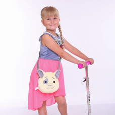 Сумочка дитяча Попелюшка порося Жирик 15см бежева (ZL1011)