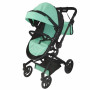 Коляска для ляльки CARRELLO ULTRA 2 в 1 з сумкою (9696+BAG GREEN)