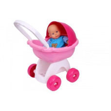Іграшка дитяча ТехноК Візочок для ляльки рожевий (TH8256)
