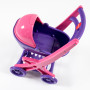 Візок DOLONI для ляльки з люлькою рожево-фіолетовий (0121/02)