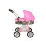 Коляска для ляльки Bambi класична металева рожева (8826H-2S)