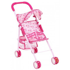 Коляска для ляльки прогулянкова з кошиком та козирком сердечка (M0352U/R-S)