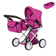 Коляска для ляльки Melogo CARRELLO UNICO HOT рожева (9346HPN)