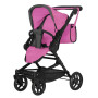Коляска для ляльки CARRELLO MAGIA 3в1 з сумкою бузковий (9636RR)