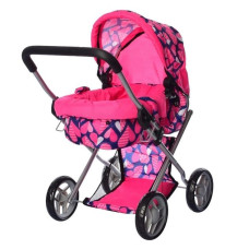 Коляска для ляльки MELOGO Люлька з принтом серця (9369/82100PNS)