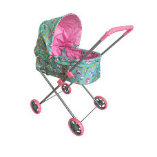 Коляска для ляльки MELOGO Совушки/Єдиноріжка металева 2 кольори (9308НТ)