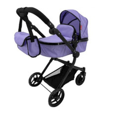 Коляска для ляльки CARRELLO ALFA 2в1 з сумкою PURPLE (9707+BAG PURPLE)