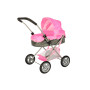 Коляска для ляльки Bambi класична металева рожева (8826H-2S)