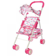 Коляска для ляльки літня з козирком складна (M0352U/R-PNH)