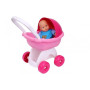 Іграшка дитяча ТехноК Візочок для ляльки рожевий (TH8256)