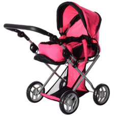 Коляска-трансформер Melogo для ляльки із знімною люлькою рожева (9346/016/81100PNF)