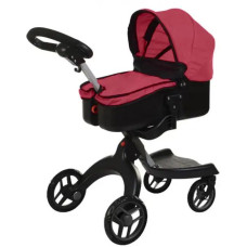 Коляска для ляльки CARRELLO Gloria трансформер із сумкою (9631A+BAG DEEP RED)