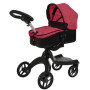 Коляска для ляльки CARRELLO Gloria трансформер із сумкою (9631A+BAG DEEP RED)