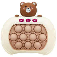 Іграшка дитяча антистрес Pop It електронний Ведмедик блакитний (205B-BL)