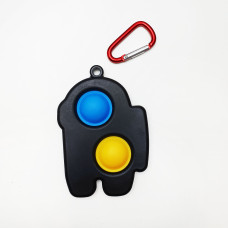 Іграшка дитяча антистрес Pop It Simple Dimple Among Us чорна (SD003BK)