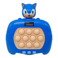 Іграшка дитяча антистрес Pop It електронний Сонік синій (AA812)