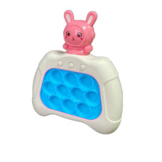 Іграшка дитяча антистрес Pop It електронний Зайчик рожевий (0000PN)
