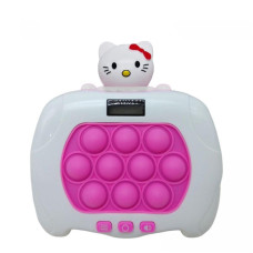 Іграшка дитяча антистрес Pop It електронний Кітті біло-рожевий (AA804)