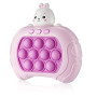 Іграшка дитяча антистрес Pop It електронний Зайчик рожева (2310PN)