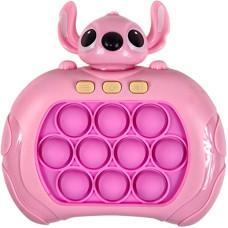Іграшка дитяча антистрес Pop It електронний Стіч рожевий (A14PN)