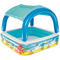 Басейн дитячий надувний Bestway З дахом 140x140x114см (52192)
