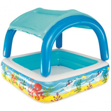 Басейн дитячий надувний Bestway З дахом 140x140x114см (52192)