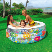 Басейн дитячий надувний Intex з надувним дном 152x56 см (58480)