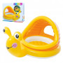 Басейн дитячий надувний Intex круглий з навісом Равлик 145x102x74 см (57124)