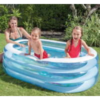 Басейн дитячий надувний Intex Ніжність 163x107 см (57482)