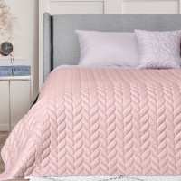 Покривало WARMIS, пудра/св.сіре (220/240 см)