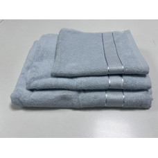 Рушник махровий, Блакитний 400гр/м2 (Баня 70/140см)