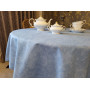 Скатертина Мармур блакитний, овал (Овал 140/180 см)