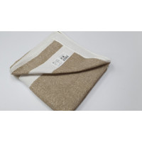 Махровое полотенце хлопок/лен " Под кружево " (Набір (Баня+Лице))