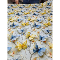 Метелики, cotton 5D (Двосп. на рез.)