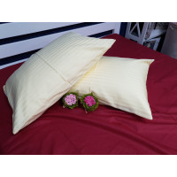 Набір нав. 2 шт. Stripe PREMIUM, CHAMPAGNE 1/1см (Набір 70*70см)