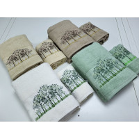 Рушники махрові GARDEN, беж (1наб.) (Набір (Баня+Лице))