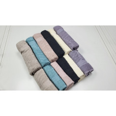 Рушники махрові LUX COTTON AKASYA, пудра (Набір (Баня+Лице))