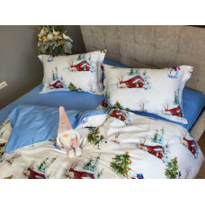 Сатин PREMIUM, NEW YEAR (Полут. на рез.)