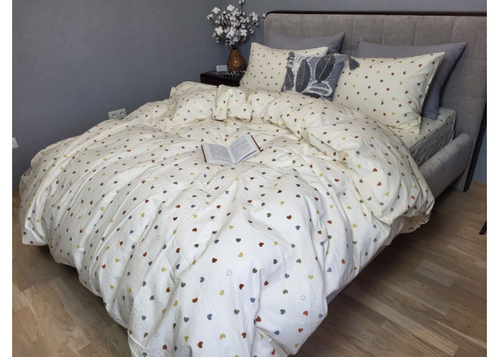 Little hearts, Washed Cotton (Двоспальний) Little hearts, Washed Cotton (Двоспальний)