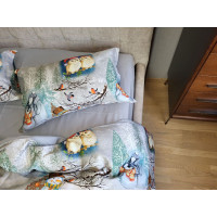 Сатин PREMIUM, SNOWY FOREST NEW (Сім. на рез.)