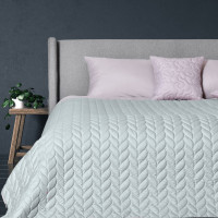 Покривало WARMIS, мята/св.сіре (220/240 см)