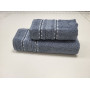 Рушники махрові VIP COTTON FILIZ, джинс (Сауна)