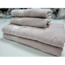 Рушник махровий, Пудрово-бежевий 400гр/м2 (Руки 40/70см)