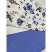 Оазис синій, cotton (Євро на рез.)