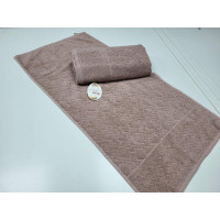 Рушники махрові LUX VIP GRAND, сірий (Набір (Баня+Лице))