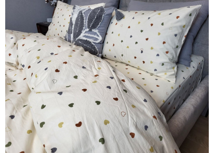 Little hearts, Washed Cotton (Євро) Little hearts, Washed Cotton (Євро)