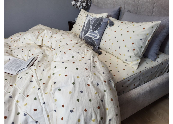 Little hearts, Washed Cotton (Євро) Little hearts, Washed Cotton (Євро)