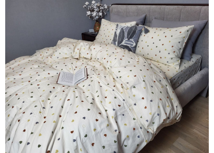 Little hearts, Washed Cotton (Євро) Little hearts, Washed Cotton (Євро)